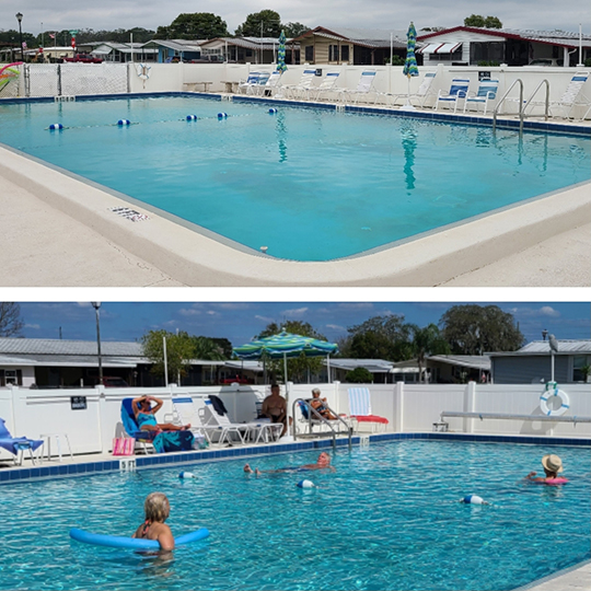 The pool at the Oaks Royal Community